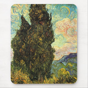 Cypresses van Vincent van Gogh Muismat