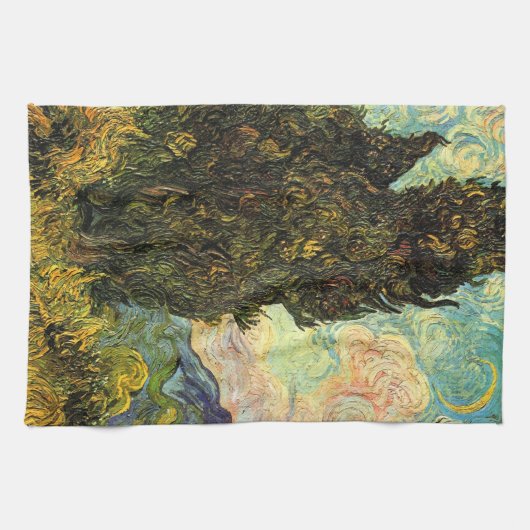 Cypresses van Vincent van Gogh Theedoek (Horizontaal)