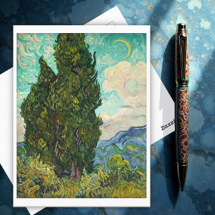 Cypresses, Vincent van Gogh Briefkaart