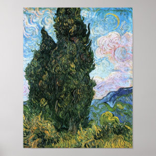 Cypresses, Vincent van Gogh Fine Art Poster