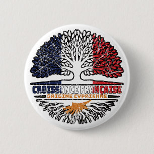 Cypriotische Cypriotische Franse boomstammen Ronde Button 5,7 Cm