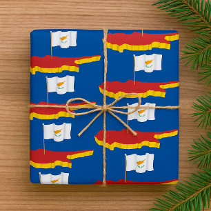 Cypriotische kaart cadeaupapier