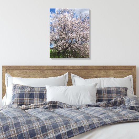 Cypriotische natuur landschapsveer almond beautif canvas afdruk (Insitu (Slaapkamer))