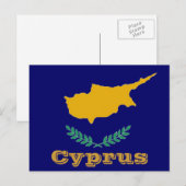 Cypriotische vlag briefkaart (Voorkant / Achterkant)