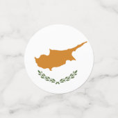 Cypriotische vlag confetti (Kleine voorkant)