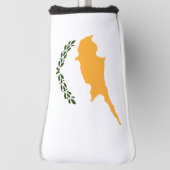 Cypriotische vlag golfheadcover (Draai 90)