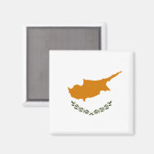 Cypriotische vlag magneet (Voorkant / Achterkant)