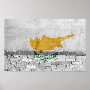 Cypriotische vlag poster
