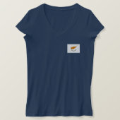 Cypriotische vlag t-shirt (Design voorkant)