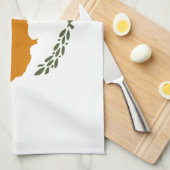 Cypriotische vlag theedoek (Quarter Fold)