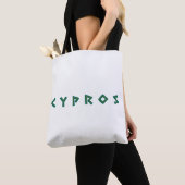 cypros tekst Cypriotische landensymbool griekse na Draagtas (Dichtbij)