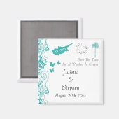 Cyprus Bruiloft Save De Datum Magneet (Voorkant / Achterkant)