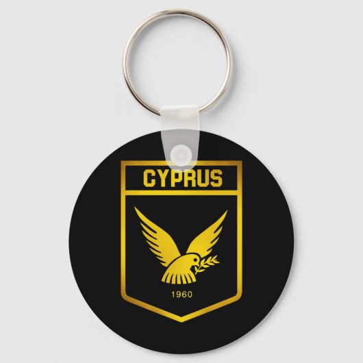 Cyprus Emblem Sleutelhanger (Voorkant)