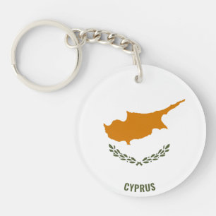 Cyprus Flag Charming Patriotic Sleutelhanger