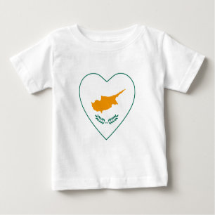 Cyprus Flag Heart T-Shirt