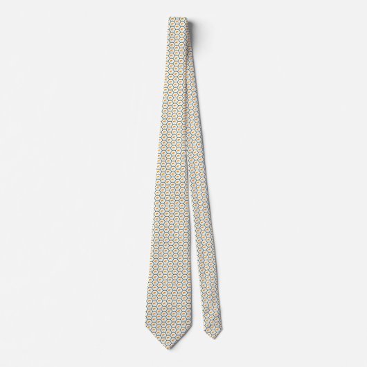 Cyprus Flag Honeycomb Tie Stropdas (Voorkant)