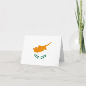 Cyprus Flag Notecard Kaart (Voorkant)