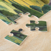 Cyprus Illustration Travel Art Vintage Legpuzzel (Zijkant)