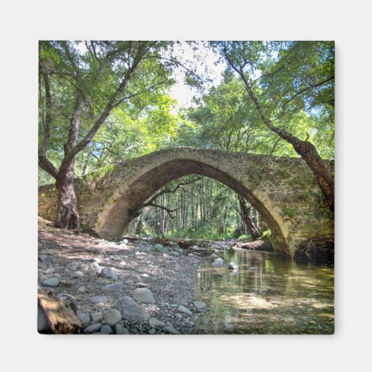 Cyprus kelefos medieval bridge venetian architectu magneet (Voorkant)