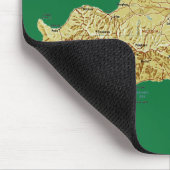 Cyprus Map Mousepad Muismat (Hoek)