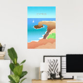 Cyprus Minimale Reisposter Poster (Thuiskantoor)