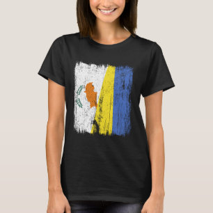 Cyprus Oekraine Half Vlag Cypriotische Oekraïense  T-shirt