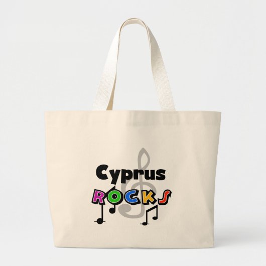 Cyprus Rocks Grote Tote Bag (Voorkant)