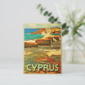 Cyprus Rocky Shore Briefkaart (Staand voorkant)