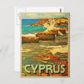 Cyprus Rocky Shore Briefkaart (Voorkant / Achterkant)