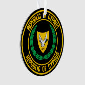 Cyprus Round Emblem Ornament (voorkant)