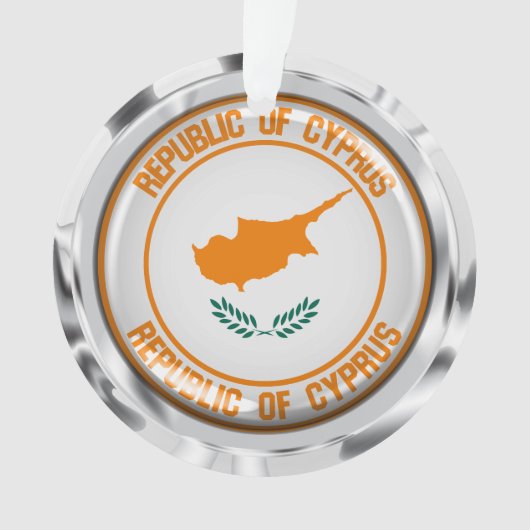 Cyprus Round Emblem Ornament (voorkant)