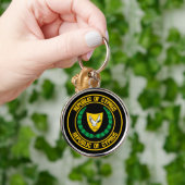 Cyprus Round Emblem Sleutelhanger (Hand)