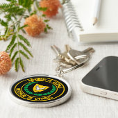 Cyprus Round Emblem Sleutelhanger (Zijkant)