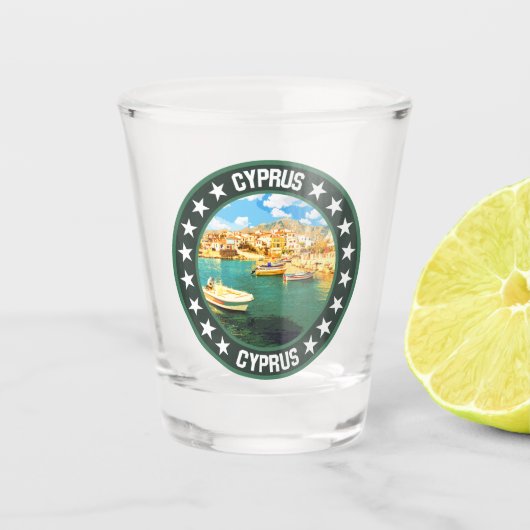 Cyprus Shot Glas (Voorkant)