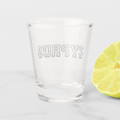 Cyprus Shot Glas (Achterkant)