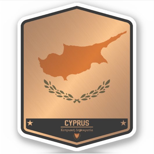 Cyprus Sticker (Voorkant)