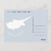 Cyprus Troodos Briefkaart (Achterkant)