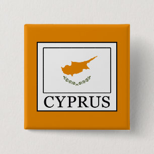 Cyprus Vierkante Button 5,1 Cm