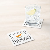 Cyprus Vierkante Kartonnen Onderzetter (Insitu)