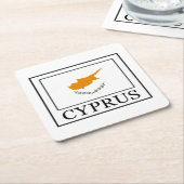 Cyprus Vierkante Kartonnen Onderzetter (Schuin)