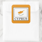 Cyprus Vierkante Sticker (Tas)