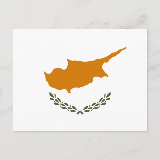Cyprus Vlag Briefkaart (Voorkant)