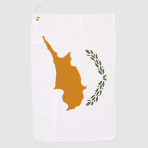 Cyprus Vlag Golfhanddoek