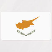 Cyprus Vlag Labels (Design 2)