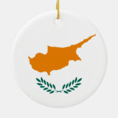 Cyprus vlag Ornament (Achterkant)