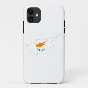 cyprus vlag plattegrond silhouet symbool iPhone 11 hoesje
