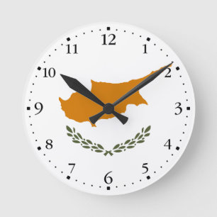 Cyprus Vlag Ronde Klok