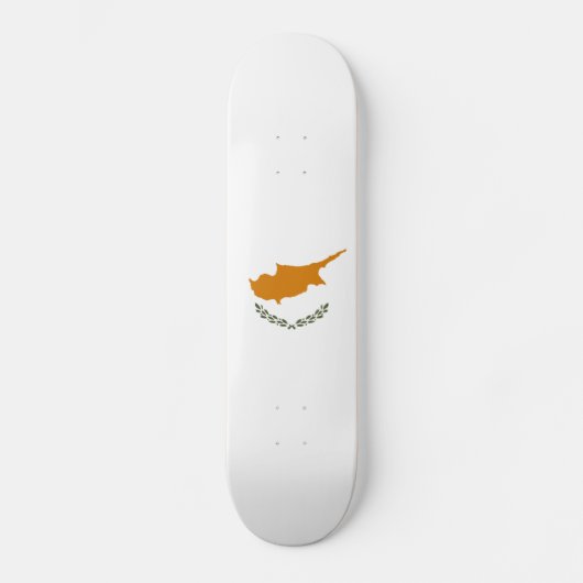 Cyprus Vlag Skateboard (Voorkant)