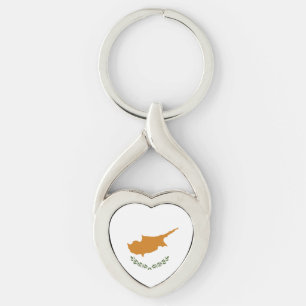 Cyprus vlag sleutelhanger
