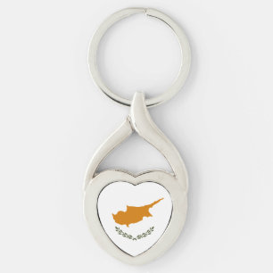 Cyprus Vlag Sleutelhanger